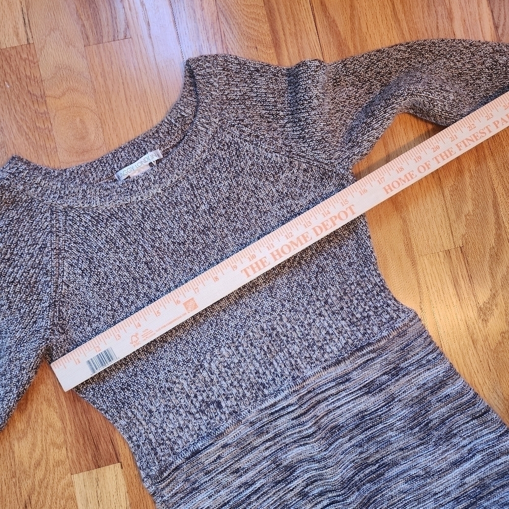 Maggy London merino wool blend sweater dress brown size large classic cozy - Picture 8 of 8